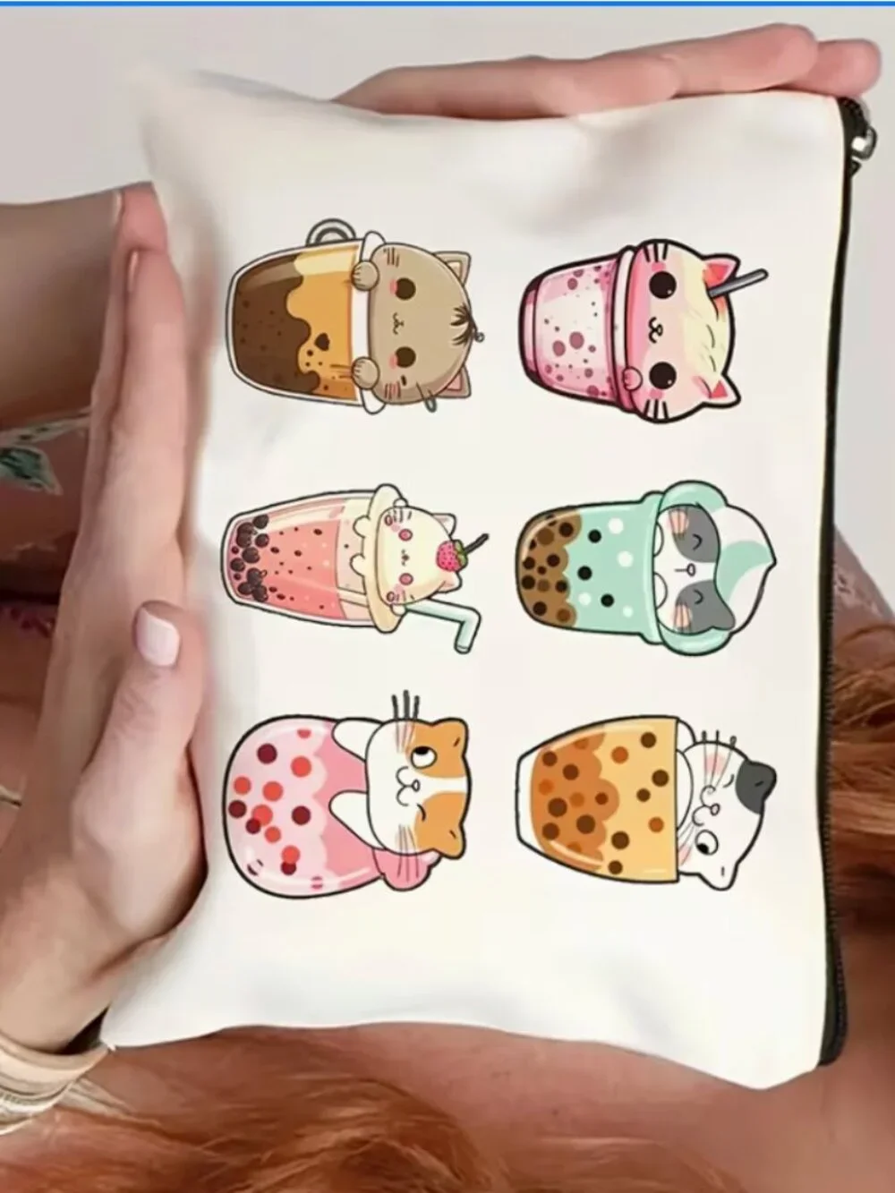 Bubble Tea Kitties School Supply Pouch
